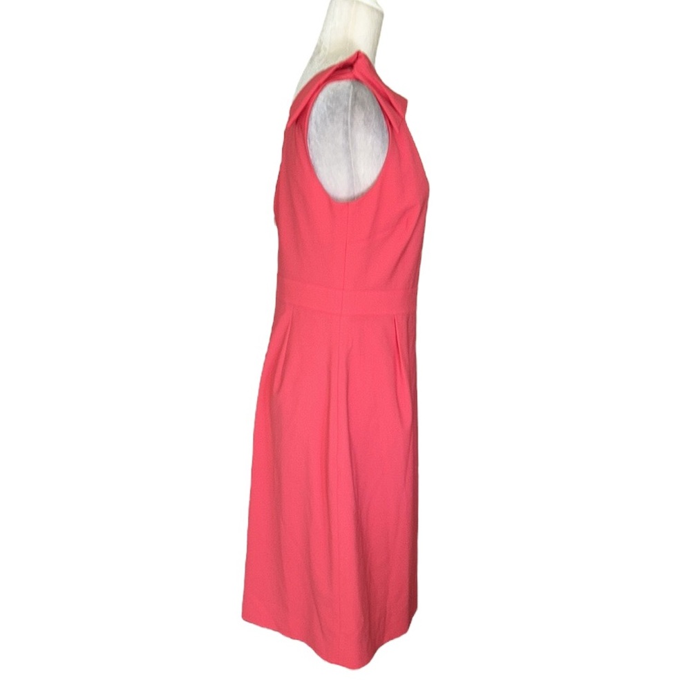 J. Crew Pink Origami Bow Detail Sleeveless Sheath Dress - 12 - Picture 8 of 15